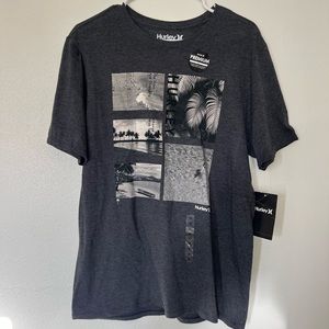 Hurley Mens T Shirt Medium premium tee modern fit Heather gray